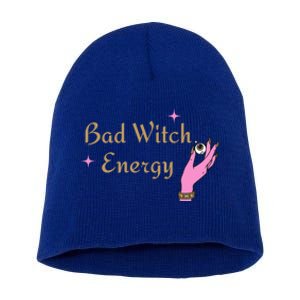 Bad Witch Energy Halloween Gift Short Acrylic Beanie