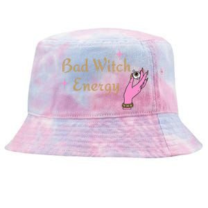 Bad Witch Energy Halloween Gift Tie-Dyed Bucket Hat