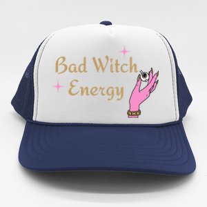 Bad Witch Energy Halloween Gift Trucker Hat