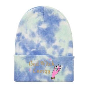 Bad Witch Energy Halloween Gift Tie Dye 12in Knit Beanie