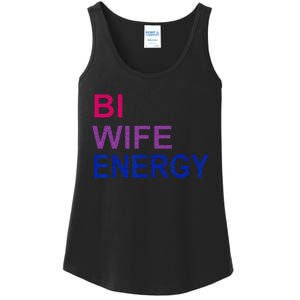 Bi Wife Energy Bisexual Bi Pride Ladies Essential Tank