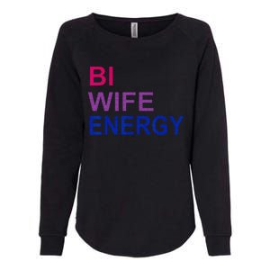 Bi Wife Energy Bisexual Bi Pride Womens California Wash Sweatshirt