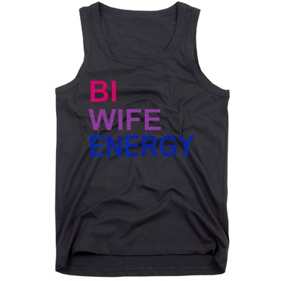 Bi Wife Energy Bisexual Bi Pride Tank Top
