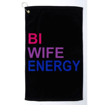 Bi Wife Energy Bisexual Bi Pride Golf Towel