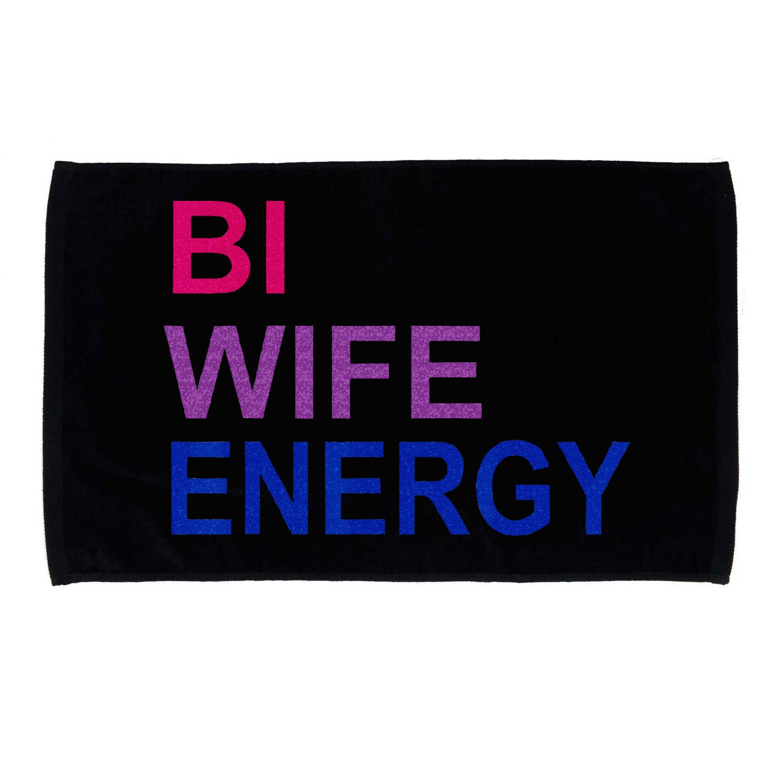 Bi Wife Energy Bisexual Bi Pride Microfiber Hand Towel
