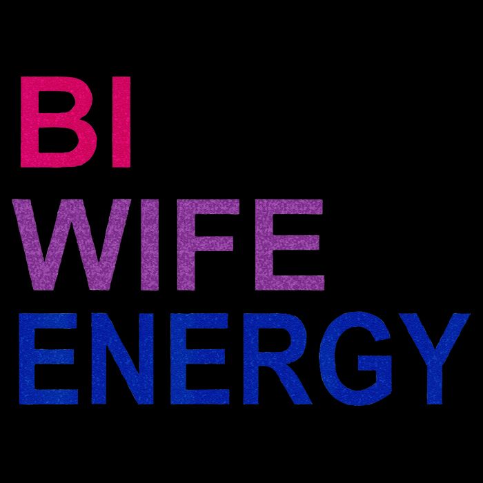 Bi Wife Energy Bisexual Bi Pride Kids T-Shirt