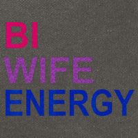 Bi Wife Energy Bisexual Bi Pride Cotton Canvas Backpack