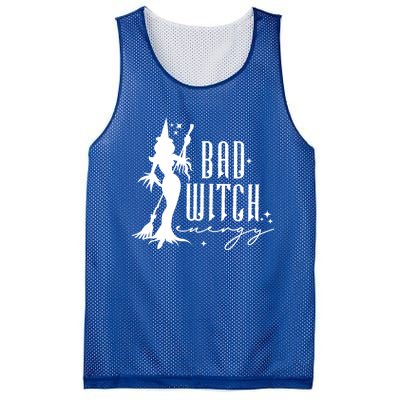 Bad Witch Energy Halloween Vintage Spooky Spooky Gift Mesh Reversible Basketball Jersey Tank