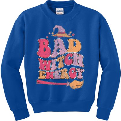 Bad Witch Energy Halloween Witch Costume Cool Gift Kids Sweatshirt