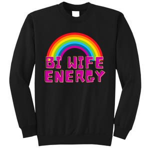 Bi Wife Energy Bisexual Pride Bisexual Flag Bi Pride Sweatshirt