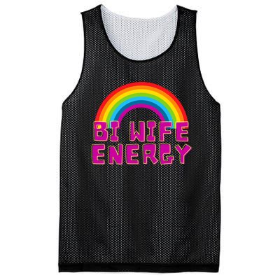 Bi Wife Energy Bisexual Pride Bisexual Flag Bi Pride Mesh Reversible Basketball Jersey Tank