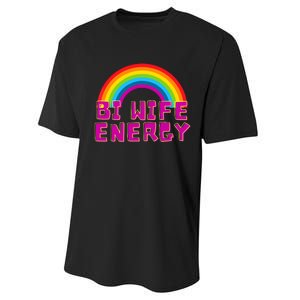 Bi Wife Energy Bisexual Pride Bisexual Flag Bi Pride Performance Sprint T-Shirt