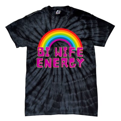 Bi Wife Energy Bisexual Pride Bisexual Flag Bi Pride Tie-Dye T-Shirt