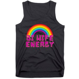 Bi Wife Energy Bisexual Pride Bisexual Flag Bi Pride Tank Top