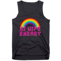 Bi Wife Energy Bisexual Pride Bisexual Flag Bi Pride Tank Top