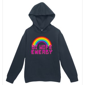 Bi Wife Energy Bisexual Pride Bisexual Flag Bi Pride Urban Pullover Hoodie