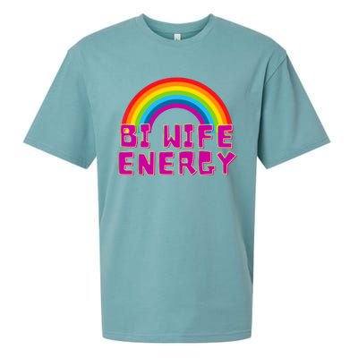 Bi Wife Energy Bisexual Pride Bisexual Flag Bi Pride Sueded Cloud Jersey T-Shirt