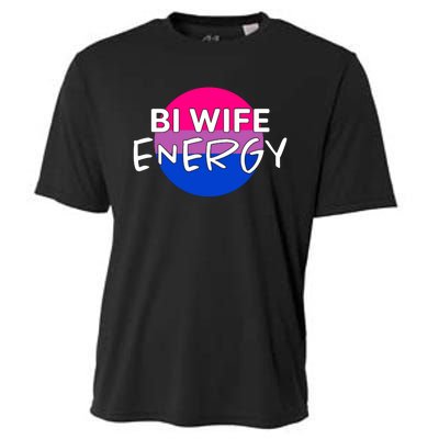 Bi Wife Energy Bisexual Pride Bisexual Flag Bi Pride Cooling Performance Crew T-Shirt