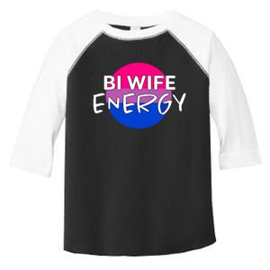 Bi Wife Energy Bisexual Pride Bisexual Flag Bi Pride Toddler Fine Jersey T-Shirt