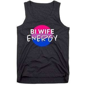 Bi Wife Energy Bisexual Pride Bisexual Flag Bi Pride Tank Top