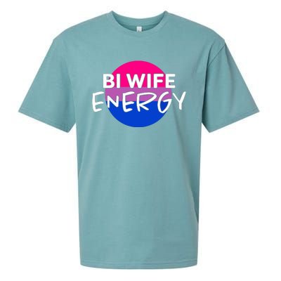 Bi Wife Energy Bisexual Pride Bisexual Flag Bi Pride Sueded Cloud Jersey T-Shirt