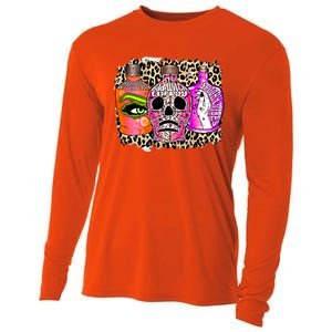 Bad Witch Energy Leopard Gift Cooling Performance Long Sleeve Crew