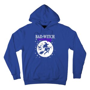 Bad Witch Energy Magic Moon And Stars And Bats Halloween Funny Gift Hoodie