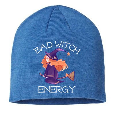 Bad Witch Energy Salem Witches Broom Company Halloween Meaningful Gift Sustainable Beanie