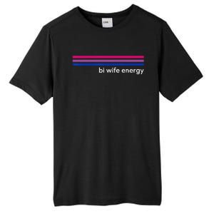 Bi Wife Energy Bisexual Pride Flag Bisexuality LGBTQ Tall Fusion ChromaSoft Performance T-Shirt