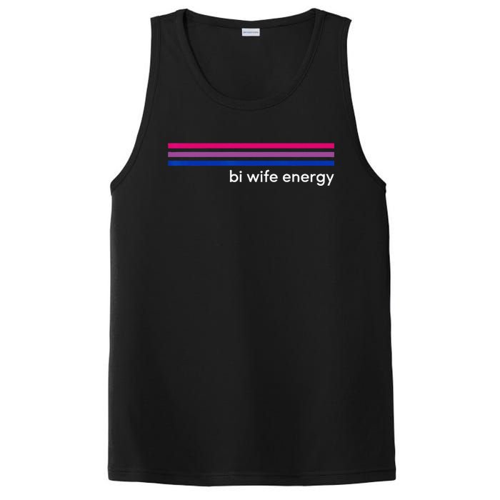 Bi Wife Energy Bisexual Pride Flag Bisexuality LGBTQ PosiCharge Competitor Tank