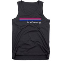 Bi Wife Energy Bisexual Pride Flag Bisexuality LGBTQ Tank Top