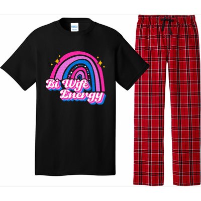 Bi Wife Energy Bisexual Pride Bisexual Flag LGBTQ Support Pajama Set