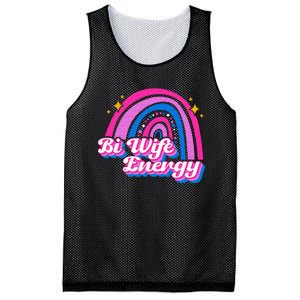 Bi Wife Energy Bisexual Pride Bisexual Flag LGBTQ Support Mesh Reversible Basketball Jersey Tank