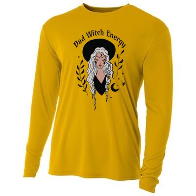 Bad Witch Energy Witchy Halloween Witchcore Cute Gift Cooling Performance Long Sleeve Crew