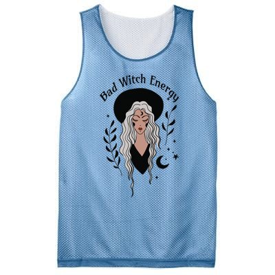 Bad Witch Energy Witchy Halloween Witchcore Cute Gift Mesh Reversible Basketball Jersey Tank