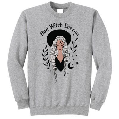 Bad Witch Energy Witchy Halloween Witchcore Cute Gift Tall Sweatshirt