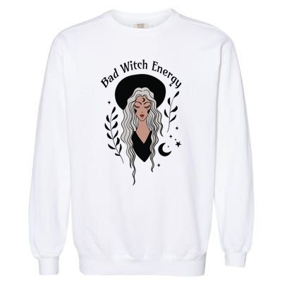 Bad Witch Energy Witchy Halloween Witchcore Cute Gift Garment-Dyed Sweatshirt