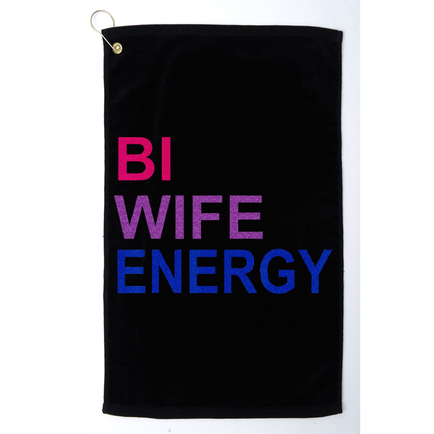 Bi Wife Energy Bisexual Bi Pride Golf Towel