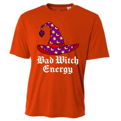 Bad Witch Energy Salem Witches Hat Halloween Spells Potions Cool Gift Cooling Performance Crew T-Shirt