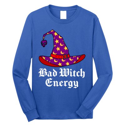 Bad Witch Energy Salem Witches Hat Halloween Spells Potions Cool Gift Long Sleeve Shirt