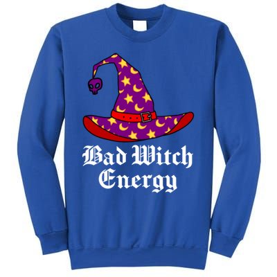 Bad Witch Energy Salem Witches Hat Halloween Spells Potions Cool Gift Sweatshirt