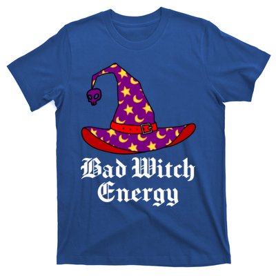 Bad Witch Energy Salem Witches Hat Halloween Spells Potions Cool Gift T-Shirt