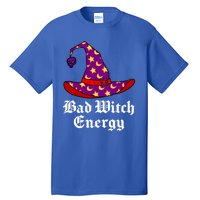 Bad Witch Energy Salem Witches Hat Halloween Spells Potions Cool Gift Tall T-Shirt