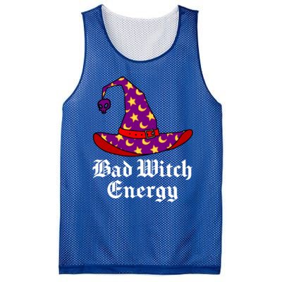 Bad Witch Energy Salem Witches Hat Halloween Spells Potions Cool Gift Mesh Reversible Basketball Jersey Tank