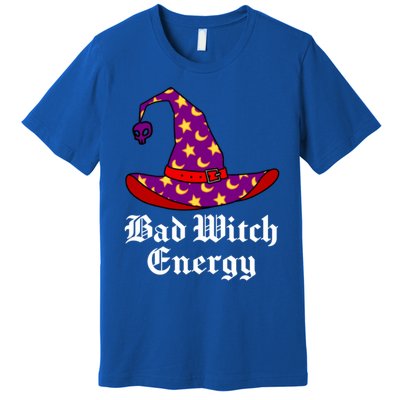 Bad Witch Energy Salem Witches Hat Halloween Spells Potions Cool Gift Premium T-Shirt