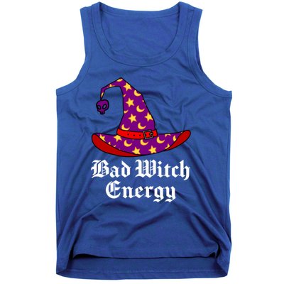 Bad Witch Energy Salem Witches Hat Halloween Spells Potions Cool Gift Tank Top