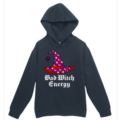 Bad Witch Energy Salem Witches Hat Halloween Spells Potions Cool Gift Urban Pullover Hoodie