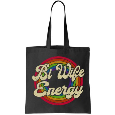 Bi Wife Energy LGBTQ Retro Vintage Bag