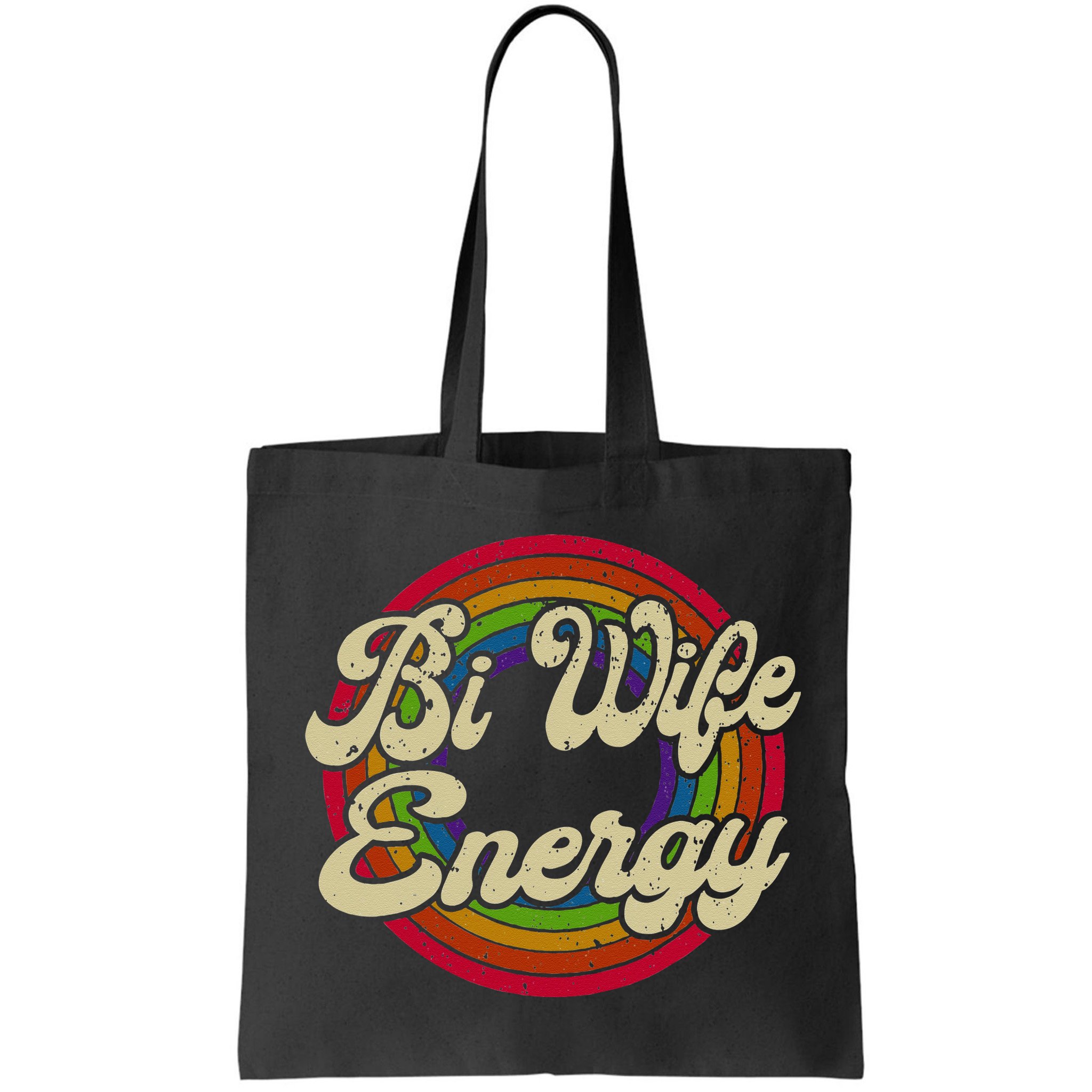 Bi Wife Energy LGBTQ Retro Vintage Bag