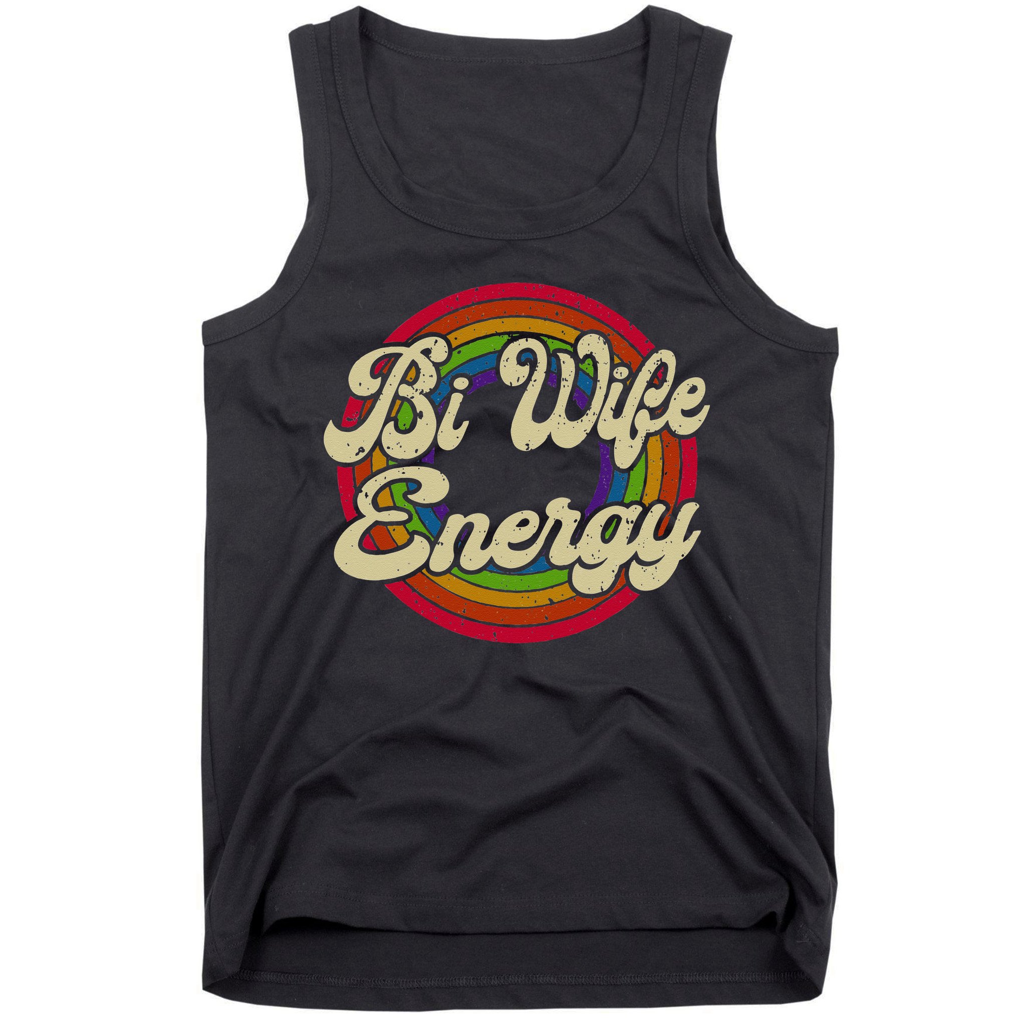 Bi Wife Energy LGBTQ Retro Vintage Tank Top